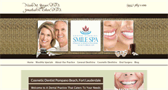 Desktop Screenshot of cosmeticdentistrypompanobeach.com