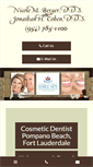 Mobile Screenshot of cosmeticdentistrypompanobeach.com